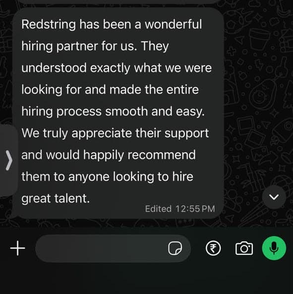 Testimonial from Sai Krishna