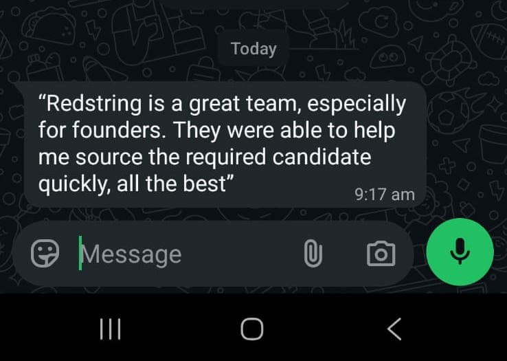 Testimonial from Vaibhav Sundaram